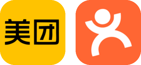 Meituan and Dianping logos