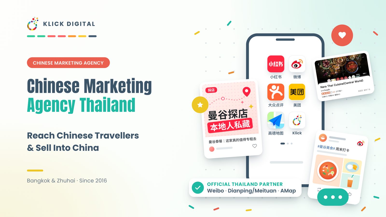 Klick Digital Chinese marketing agency Thailand banner